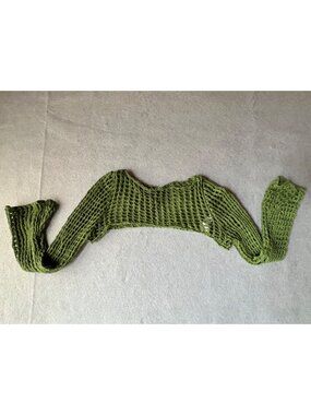 Dazy Green Looseknit Shrug Cover-Up S/M Lightweight & Stylish